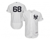 Men's Majestic New York Yankees #68 Dellin Betances White Navy Flexbase Authentic Collection MLB Jersey