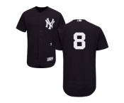 Men's Majestic New York Yankees #8 Yogi Berra Navy Flexbase Authentic Collection MLB Jersey Men's Majestic New York Yankees #8 Yogi Berra Navy Flexbase Authentic Collection MLB Jersey