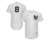 Men's Majestic New York Yankees #8 Yogi Berra White Navy Flexbase Authentic Collection MLB Jersey Men's Majestic New York Yankees #8 Yogi Berra White Navy Flexbase Authentic Collection MLB Jersey