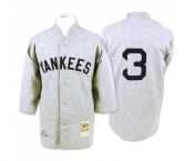 Men's Mitchell and Ness 1929 New York Yankees #3 Babe Ruth Authentic Grey Throwback MLB Jersey Men's Mitchell and Ness 1929 New York Yankees #3 Babe Ruth Authentic Grey Throwback MLB Jersey