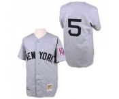 Men's Mitchell and Ness 1939 New York Yankees #5 Joe DiMaggio Authentic Grey Throwback MLB Jersey Men's Mitchell and Ness 1939 New York Yankees #5 Joe DiMaggio Authentic Grey Throwback MLB Jersey