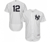 Men's New York Yankees #12 Troy Tulowitzki White Home Flex Base Authentic Collection Baseball Jersey Men's New York Yankees #12 Troy Tulowitzki White Home Flex Base Authentic Collection Baseball Jersey