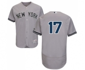 Men's New York Yankees #17 Matt Holliday Grey Flexbase Authentic Collection Baseball Jersey Men's New York Yankees #17 Matt Holliday Grey Flexbase Authentic Collection Baseball Jersey