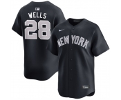 Men's New York Yankees #28 Austin Wells Navy 2025 Alternate Limited Stitched Baseball Jersey