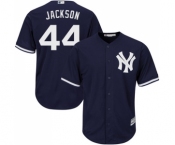 Men's New York Yankees #44 Reggie Jackson Replica Navy Blue Alternate Baseball Jersey