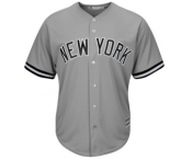Men's New York Yankees Blank Majestic Gray Road Cool Base Team Jersey