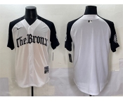 Men's New York Yankees Blank White Black 'Gothic Legacy Edition' Vapor Premier Limited Stitched Baseball Jersey