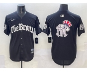 Men's New York Yankees Team Big Logo Black 'Gothic Legacy Edition' Vapor Premier Limited Stitched Baseball Jersey