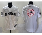 Men's New York Yankees Team Big Logo White 'Gothic Legacy Edition' Vapor Premier Limited Stitched Baseball Jersey