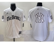 Men's New York Yankees Team Big Logo White 'Gothic Legacy Edition' Vapor Premier Limited Stitched Baseball Jerseys