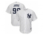 Mens Yankees #99 Aaron Judge White Cool Base Jersey