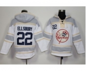 New York Yankees #22 Jacoby Ellsbury White Sawyer Hooded Sweatshirt MLB Hoodie New York Yankees #22 Jacoby Ellsbury White Sawyer Hooded Sweatshirt MLB Hoodie