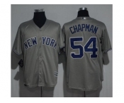 New York Yankees #54 Aroldis Chapman Grey New Cool Base Stitched MLB Jersey