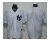 New York Yankees Blank White Strip New Cool Base Stitched Baseball Jersey New York Yankees Blank White Strip New Cool Base Stitched Baseball Jersey