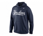 New York Yankees Nike Men's KO Wordmark Perfomance Navy MLB Hoodie New York Yankees Nike Men's KO Wordmark Perfomance Navy MLB Hoodie