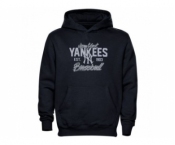 New York Yankees Script Baseball Pullover Navy Blue MLB Hoodie New York Yankees Script Baseball Pullover Navy Blue MLB Hoodie