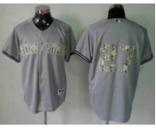 mlb jerseys new york yankees #27 grey[number camo]