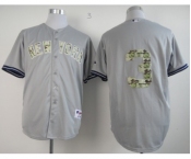 mlb jerseys new york yankees #3 ruth grey[number camo]