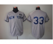 mlb jerseys new york yankees #33 grey[gms]