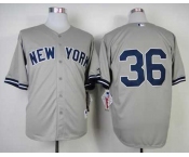 mlb jerseys new york yankees #36 grey