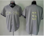 mlb jerseys new york yankees #5 dimaggio grey[number camo]