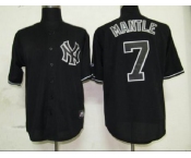 mlb jerseys new york yankees #7 mantle black fashion mlb jerseys new york yankees #7 mantle black fashion