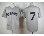 mlb jerseys new york yankees #7 mantle grey[m&n 1951]