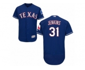 Men's Majestic Texas Rangers #31 Ferguson Jenkins Royal Blue Flexbase Authentic Collection MLB Jersey