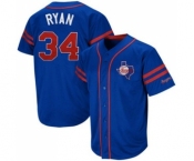 Men's Mitchell and Ness Texas Rangers #34 Nolan Ryan Replica Blue Throwback MLB Jersey Men's Mitchell and Ness Texas Rangers #34 Nolan Ryan Replica Blue Throwback MLB Jersey