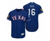 Men's Texas Rangers #16 Ryan Rua 2017 Spring Training Flex Base Authentic Collection Stitched Baseball Jersey