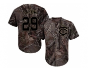 Men Minnesota Twins #29 Rod Carew Camo Realtree Collection Cool Base Stitched MLB Jersey