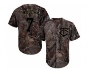 Men Minnesota Twins #7 Joe Mauer Camo Realtree Collection Cool Base Stitched MLB Jersey