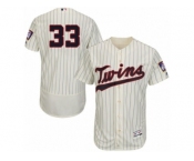 Men's Majestic Minnesota Twins #33 Justin Morneau Cream Flexbase Authentic Collection MLB Jersey