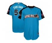 Men's Majestic Minnesota Twins #54 Ervin Santana Replica Blue American League 2017 MLB All-Star MLB Jersey