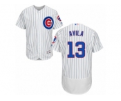 Chicago Cubs #13 Alex Avila White Home Flexbase Authentic Collection MLB Jersey Chicago Cubs #13 Alex Avila White Home Flexbase Authentic Collection MLB Jersey