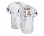 Chicago Cubs #14 Ernie Banks White(Blue Strip) Flexbase Authentic 2017 Gold Program Stitched MLB Jersey Chicago Cubs #14 Ernie Banks White(Blue Strip) Flexbase Authentic 2017 Gold Program Stitched MLB Jersey