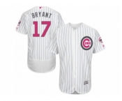 Chicago Cubs #17 Kris Bryant White Home 2016 Mother Day Flex Base Jersey Chicago Cubs #17 Kris Bryant White Home 2016 Mother Day Flex Base Jersey