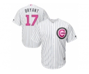 Chicago Cubs #17 Kris Bryant White Home 2016 Mother's Day Cool Base Jersey Chicago Cubs #17 Kris Bryant White Home 2016 Mother's Day Cool Base Jersey