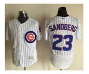 Chicago Cubs #23 Ryne Sandberg White Flexbase Authentic Collection Stitched Baseball Jersey Chicago Cubs #23 Ryne Sandberg White Flexbase Authentic Collection Stitched Baseball Jersey