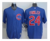 Chicago Cubs #24 Dexter Fowler Blue New Cool Base Stitched Baseball Jersey Chicago Cubs #24 Dexter Fowler Blue New Cool Base Stitched Baseball Jersey
