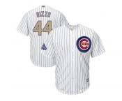 Chicago Cubs #44 Anthony Rizzo White 2017 Gold Program Cool Base Stitched MLB Jersey Chicago Cubs #44 Anthony Rizzo White 2017 Gold Program Cool Base Stitched MLB Jersey