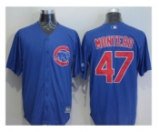 Chicago Cubs #47 Miguel Montero Blue New Cool Base Stitched Baseball Jersey Chicago Cubs #47 Miguel Montero Blue New Cool Base Stitched Baseball Jersey