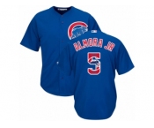 Chicago Cubs #5 Albert Almora Jr Authentic Royal Blue Team Logo Fashion Cool Base MLB Jersey Chicago Cubs #5 Albert Almora Jr Authentic Royal Blue Team Logo Fashion Cool Base MLB Jersey