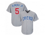 Chicago Cubs #5 Albert Almora Jr Replica Grey Road Cool Base MLB Jersey Chicago Cubs #5 Albert Almora Jr Replica Grey Road Cool Base MLB Jersey