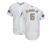 Chicago Cubs #5 Albert Almora Jr. White(Blue Strip) Flexbase Authentic 2017 Gold Program Stitched MLB Jerse Chicago Cubs #5 Albert Almora Jr. White(Blue Strip) Flexbase Authentic 2017 Gold Program Stitched MLB Jerse