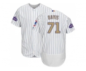 Chicago Cubs #71 Wade Davis White(Blue Strip) Flexbase Authentic 2017 Gold Program Stitched MLB Jersey Chicago Cubs #71 Wade Davis White(Blue Strip) Flexbase Authentic 2017 Gold Program Stitched MLB Jersey