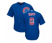Chicago Cubs #8 Ian Happ Authentic Royal Blue Team Logo Fashion Cool Base MLB Jersey Chicago Cubs #8 Ian Happ Authentic Royal Blue Team Logo Fashion Cool Base MLB Jersey