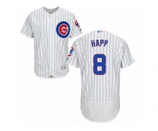 Chicago Cubs #8 Ian Happ White Home Flexbase Authentic Collection MLB Jersey Chicago Cubs #8 Ian Happ White Home Flexbase Authentic Collection MLB Jersey