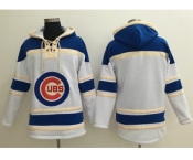 Chicago Cubs Blank White Sawyer Hooded Sweatshirt Baseball Hoodie Chicago Cubs Blank White Sawyer Hooded Sweatshirt Baseball Hoodie
