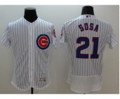 Men Chicago Cubs #21 Sammy Sosa Majestic white stripe Flexbase Authentic Collection Player Jersey Men Chicago Cubs #21 Sammy Sosa Majestic white stripe Flexbase Authentic Collection Player Jersey
